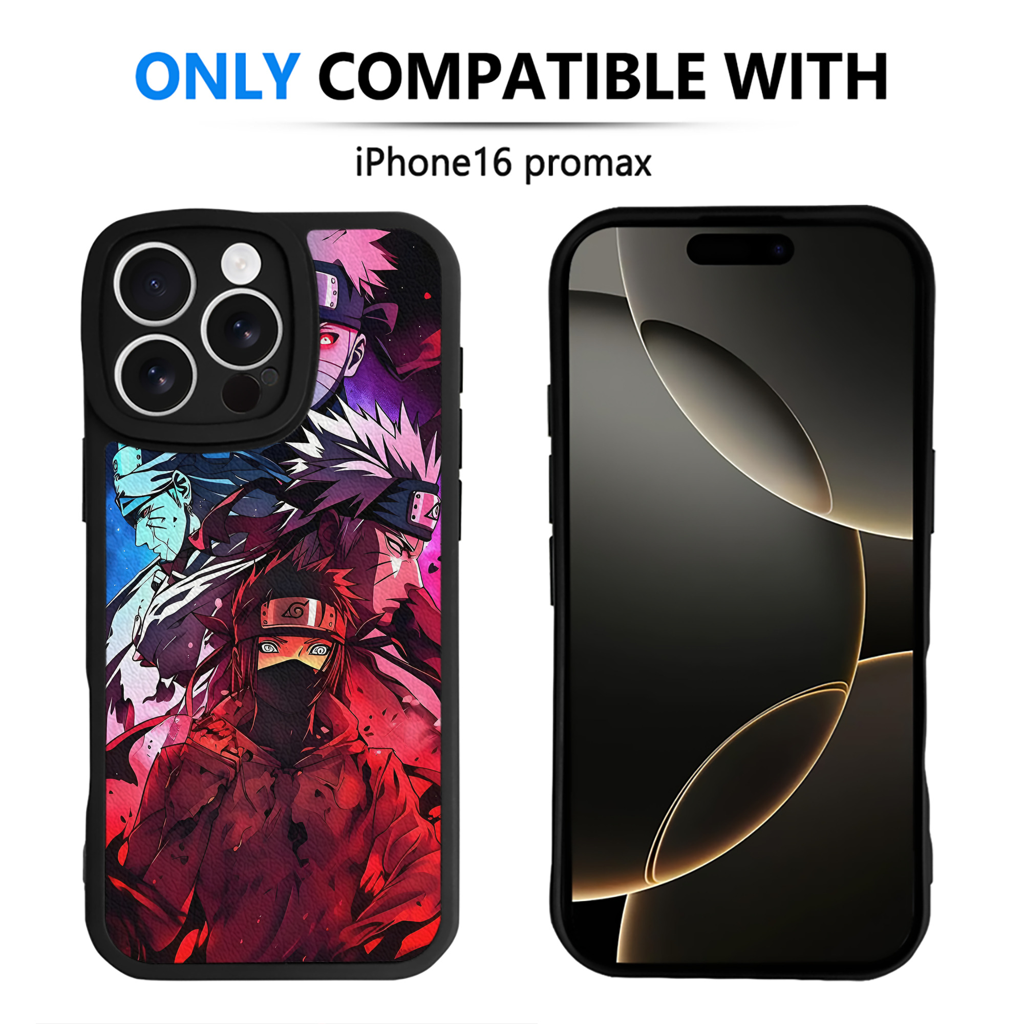 （画像用） NARUTO -ナルト- NARUTO -ナルト- 疾風伝 【iPhone 16シリーズ対応】シリコンスマホケース（レザー調） 材質：シリコン